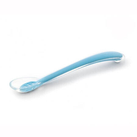 Canpol Babies, cucchiaio per pappa, in silicone, blu, 51/010, da 4 mesi, 1 pezzo