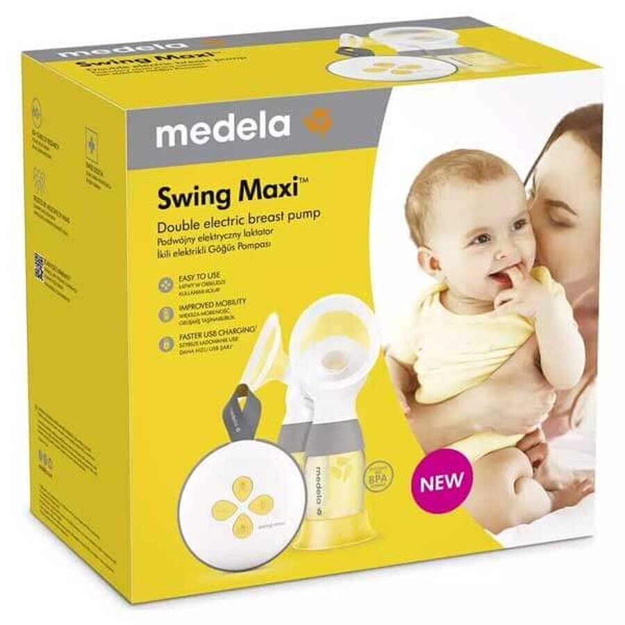 Medela Swing Maxi, tiralatte elettrico per due seni, bifasico, 1 pz.