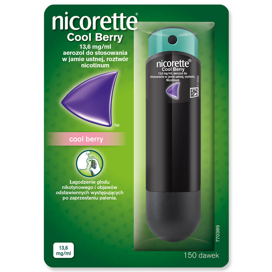 Nicorette Cool Berry 13,6 mg/ml, spray orale, 13,2 ml