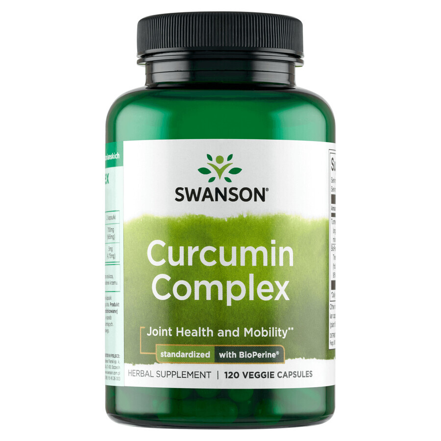 Swanson Curcumin Complex, 120 pflanzliche Kapseln