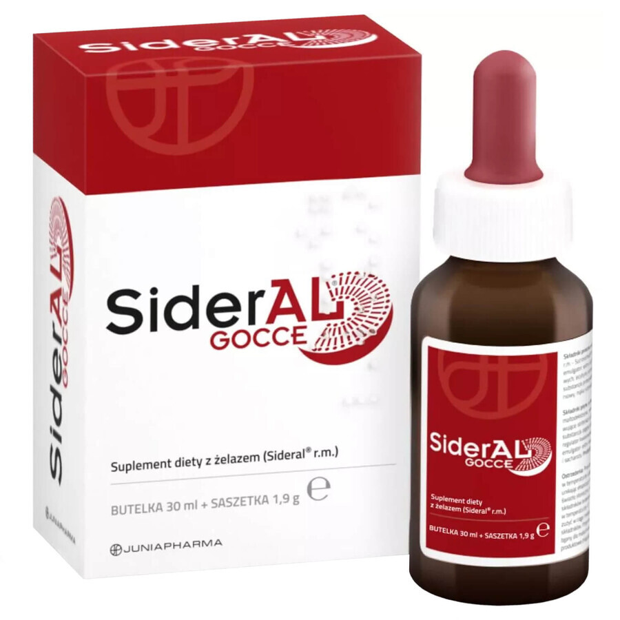 Sideral GOCCE, flacone, 30ml + polvere in bustina 1,9g 