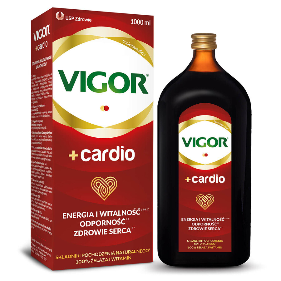 Vigor+ Cardio, tonic fără alcool, 1000 ml