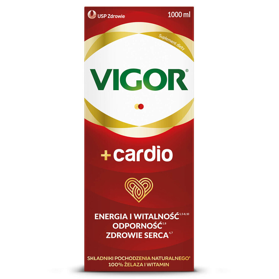 Vigor+ Cardio, tonic fără alcool, 1000 ml