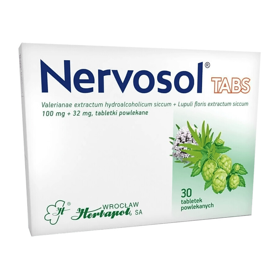 Nervosol Tabs 100 mg + 32 mg, 30 compresse