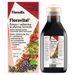 Floradix, Floravital, senza glutine, 250 ml