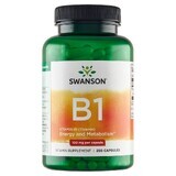 Swanson B1, tiamina 100 mg, 250 cápsulas