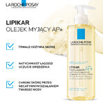 La Roche-Posay Lipikar AP+, olio detergente, ricostituente dei lipidi contro le irritazioni cutanee, 400 ml