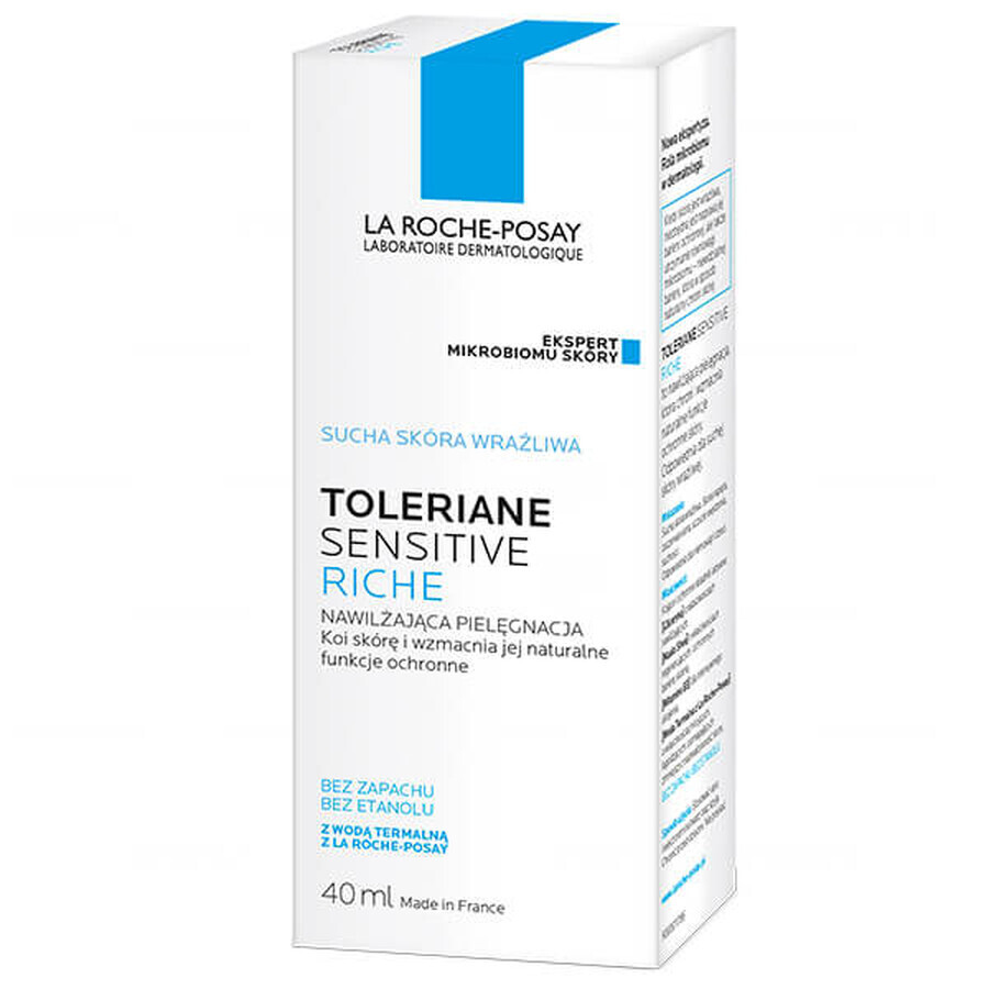 La Roche-Posay Toleriane Sensitive Riche, Feuchtigkeitspflege für empfindliche Haut, 40 ml