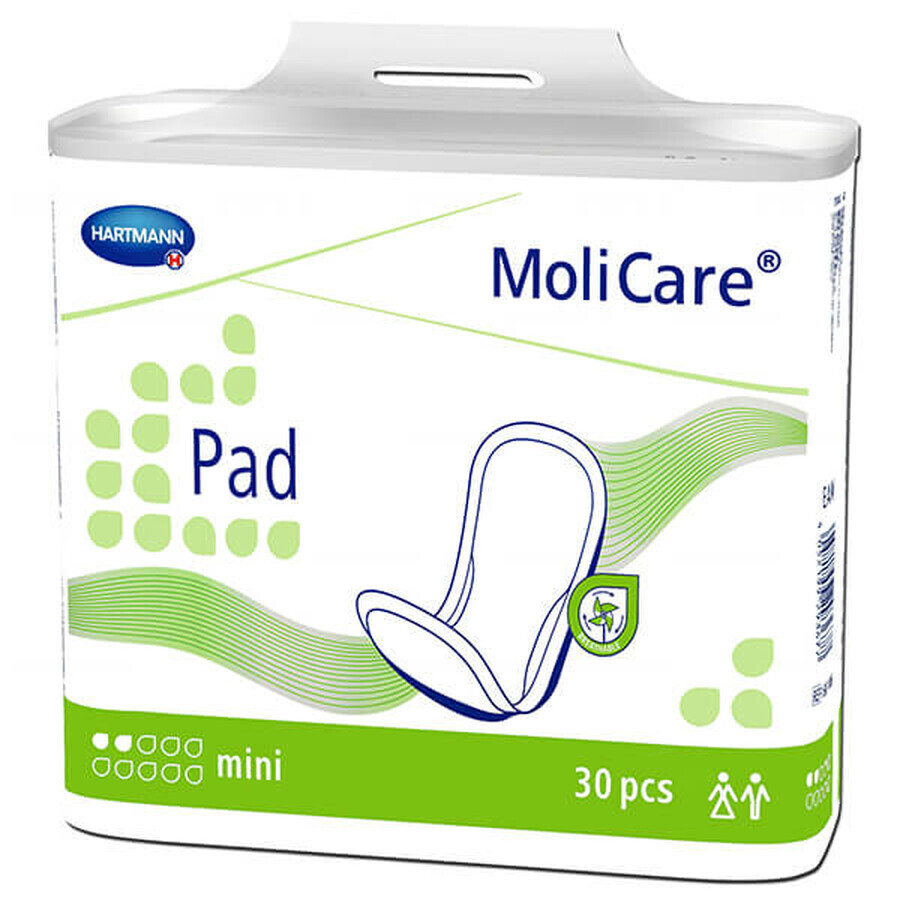 MoliCare Pad, coussinets absorbants, mini, 2 gouttes, 30 pièces