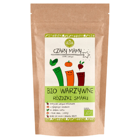 Incantesimi di mamma Helpa Bio Bacchette al gusto di verdure, verdure liofilizzate, 9 x 2 g