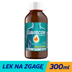 Gaviscon aromatizzato alla menta (500 mg + 267 mg + 160 mg)/ 10 ml, sospensione orale, 300 ml