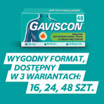 Gaviscon Tab al gusto di menta 250 mg + 133,5 mg + 80 mg, 48 compresse masticabili