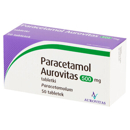 Paracetamolo Aurovitas 500 mg, 50 compresse