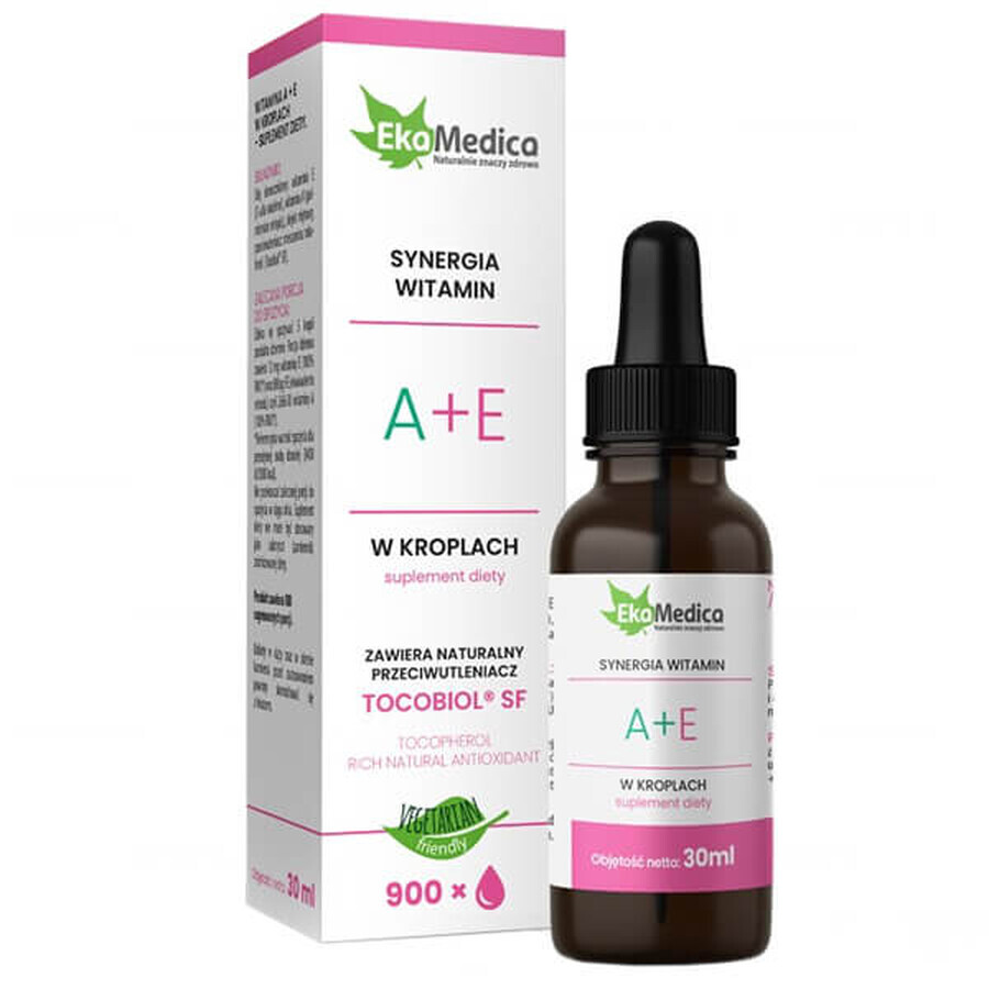 EkaMedica Sinergia di vitamine A + E, gocce, 30 ml