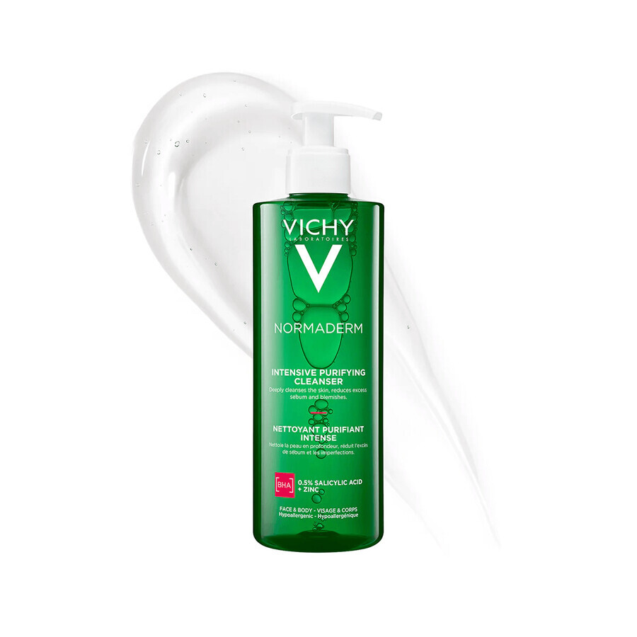 Vichy Normaderm, gel detergente profondo per viso e corpo, 400 ml