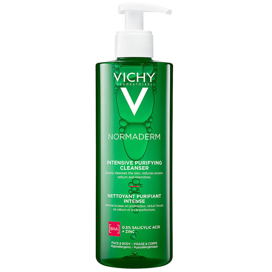 Vichy Normaderm, gel detergente profondo per viso e corpo, 400 ml