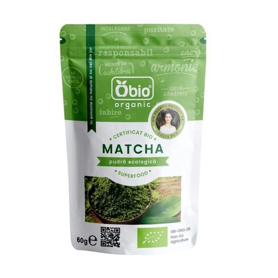 Matcha (Grüner Tee) Pulver Bio, 60g, Obio