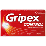 Gripex Control 500 mg + 50 mg, 12 comprimate filmate