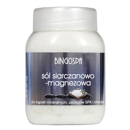 Bingospa Magnesium Sulphate Salt for Mineral Baths, Spa Treatments and Wraps, 1250g