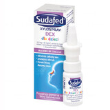 Sudafed XyloSpray DEX para niños (0,5 mg + 50 mg)/ ml, aerosol nasal, 2-6 años, 10 ml