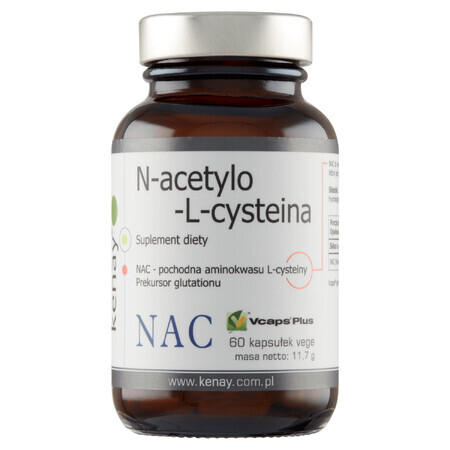 Kenay NAC N-acetil-L-cisteina, 60 capsule vegetali