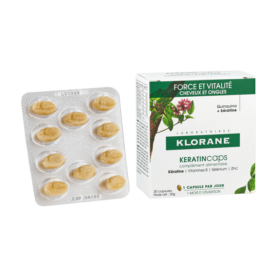 Klorane KeratinCaps, 30 capsules