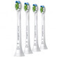 Philips, punte di ricambio per lo spazzolino sonico Sonicare W2c Optimal White Compact, HX6074/27, bianco, 4 pezzi