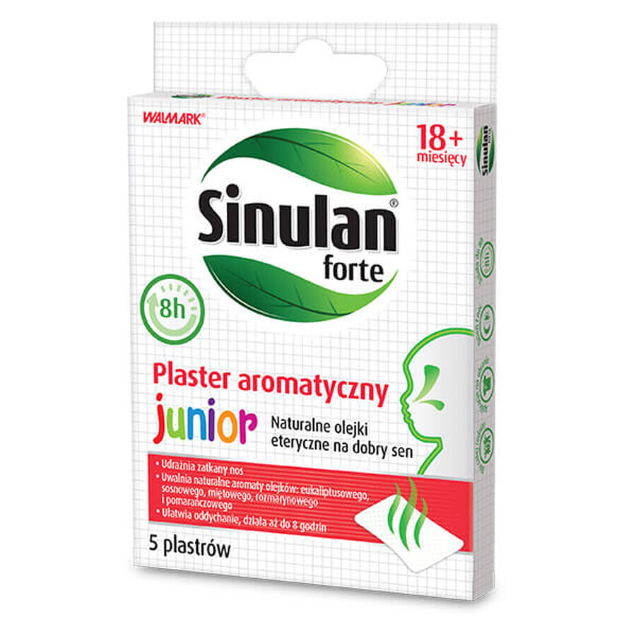 Sinulan Forte Junior, cerotto aromatico per bambini dai 18 mesi, 5 pz.