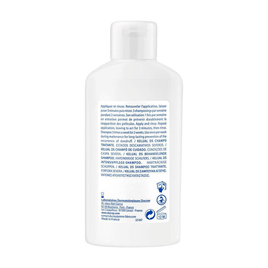 Ducray Kelual DS, shampoo antiforfora, condizioni di forfora grave, 100 ml