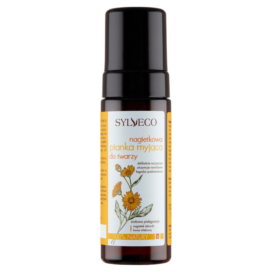 Sylveco, schiuma detergente per il viso alla calendula, 150 ml