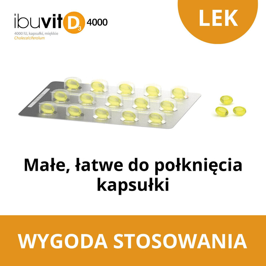 Ibuvit D3 4000 UI, 30 cápsulas