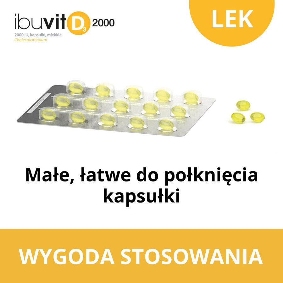 Ibuvit D3 2000 UI, 60 cápsulas