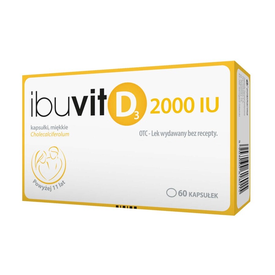 Ibuvit D3 2000 UI, 60 cápsulas