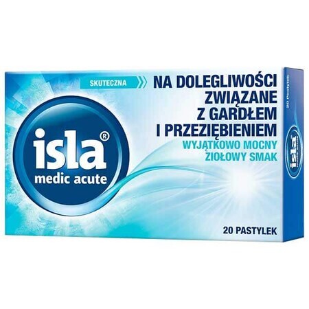 Isla Medic Acute, aroma di erbe, 20 pastiglie