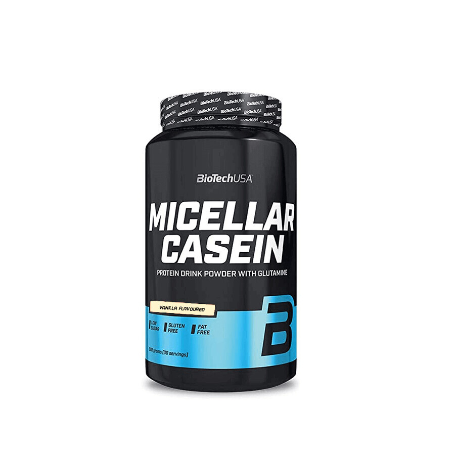 Micellar Casein with vanilla flavor, 908 grams, BioTech USA