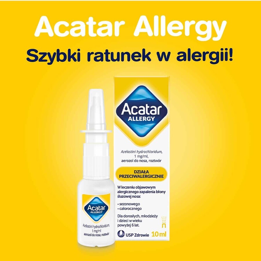 Acatar Alergia 1 mg/ml, spray nasal, solución, 10 ml