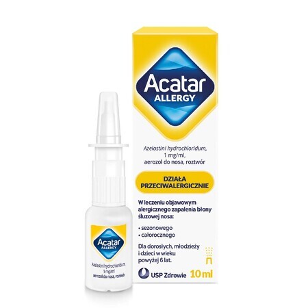 Acatar Alergia 1 mg/ml, spray nasal, solución, 10 ml