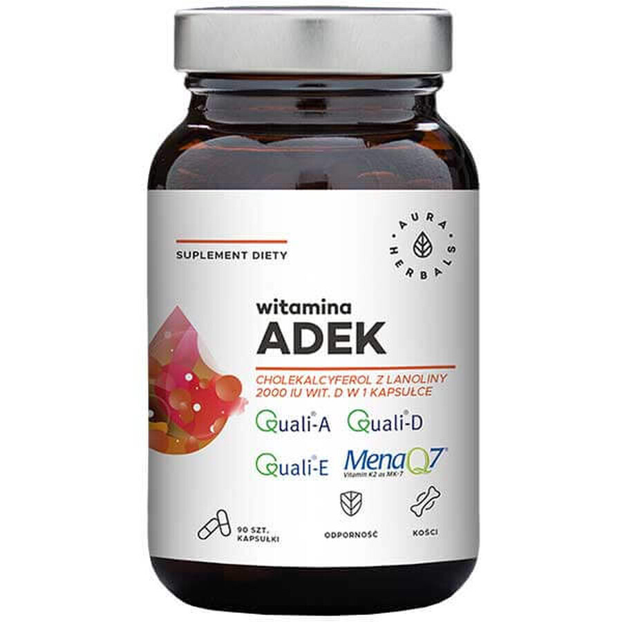 Aura Herbals Vitamina ADEK, 90 capsule