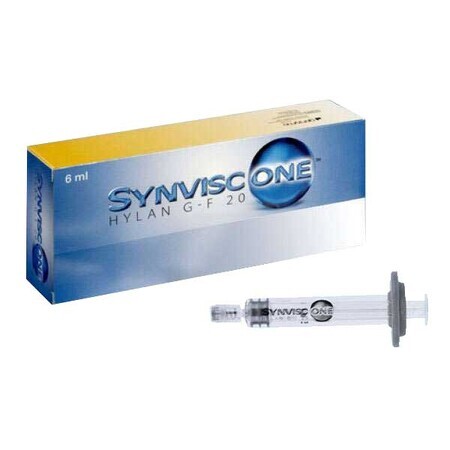 Seringă Synvisc One Hylan G-F 20 48 mg/ 6 ml, 6 ml x 1 fiolă