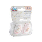 Canpol Babies, pacifier, silicone, symmetrical, Royal Baby, pink, 22/650, 0-6 months, 2 pieces