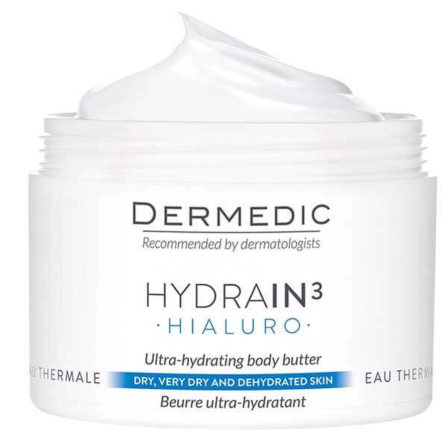 Dermedic Hydrain 3 Hyaluro, ultra-moisturizing body butter, 225 ml