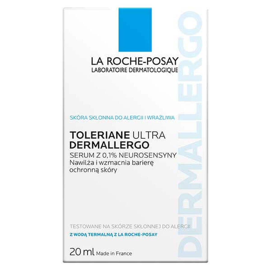 La Roche-Posay Toleriane Ultra Dermallergo, verzachtend hydraterend serum, gevoelige en allergiegevoelige huid, 20 ml