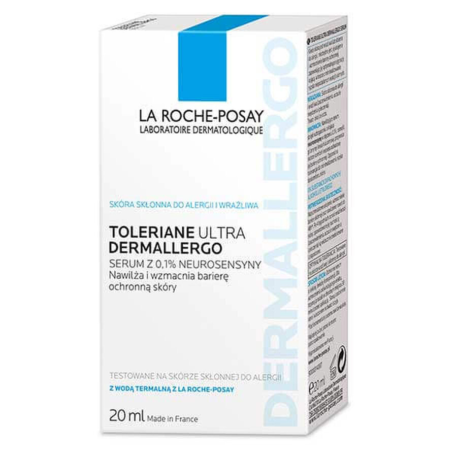 La Roche-Posay Toleriane Ultra Dermallergo, verzachtend hydraterend serum, gevoelige en allergiegevoelige huid, 20 ml