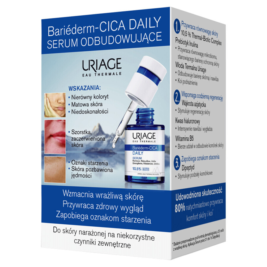 Uriage Bariederm CICA Daily, siero riparatore per pelli sensibili, 30 ml