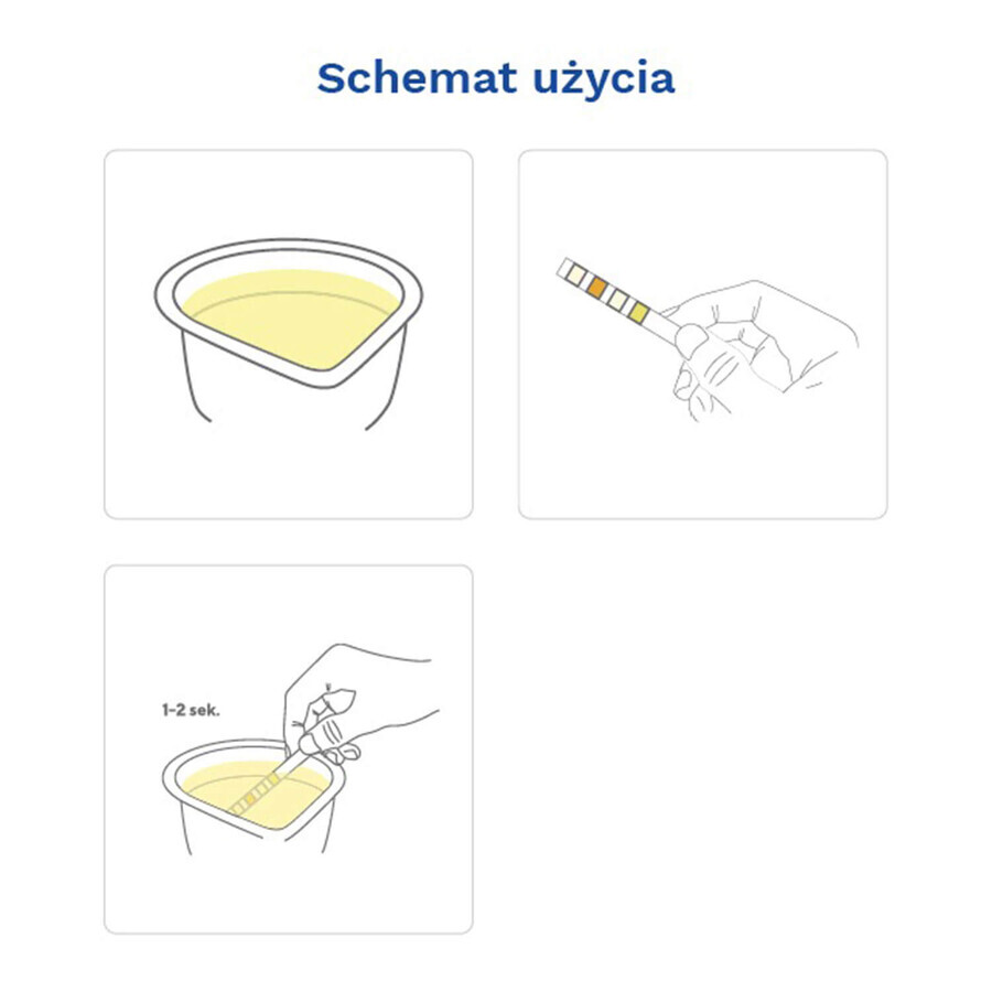 Diather Urinary Tract Infection Test Home Test for Leukocytes, Blood, Nitrite and Protein in Urine for Children and Adults 1pc