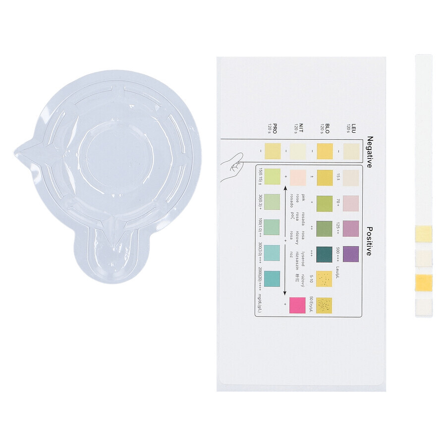 Diather Urinary Tract Infection Test Home Test for Leukocytes, Blood, Nitrite and Protein in Urine for Children and Adults 1pc