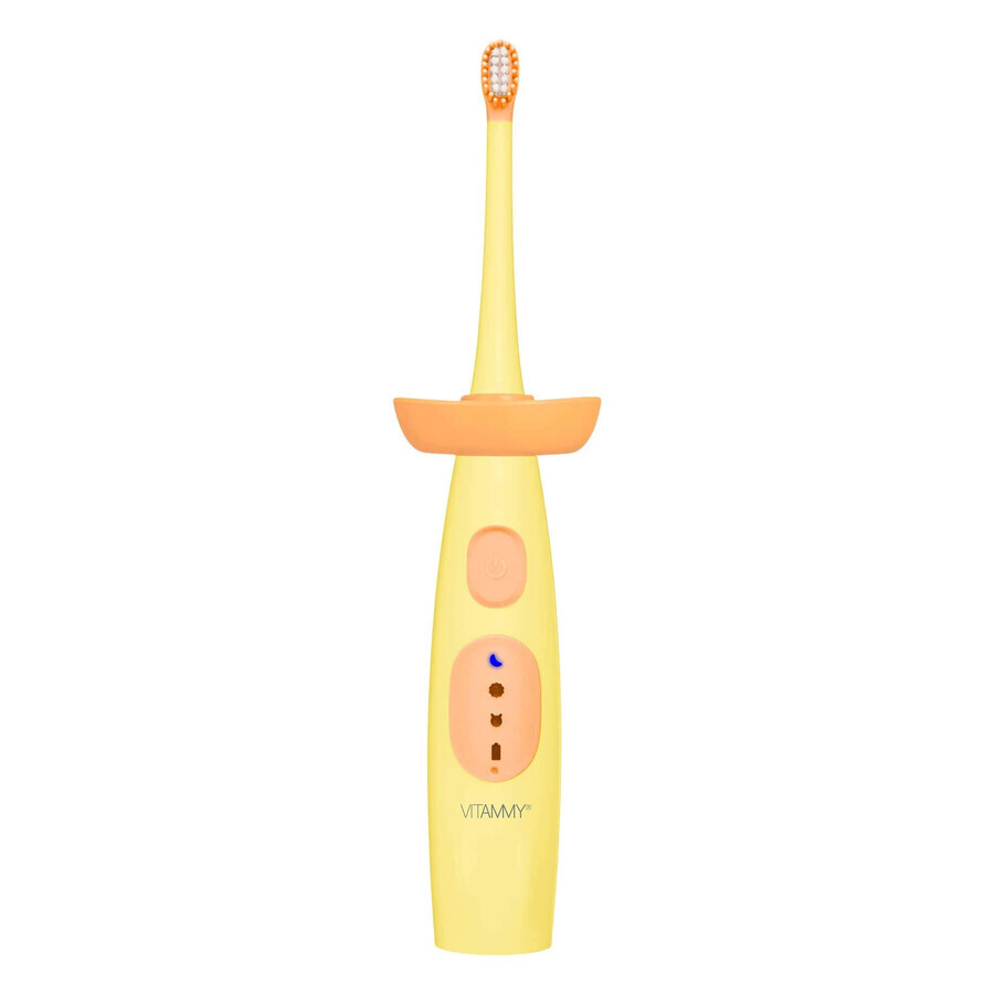 Vitammy Little Dino, brosse à dents sonique pour enfants, jaune, à partir de 3 ans, 1 pièce