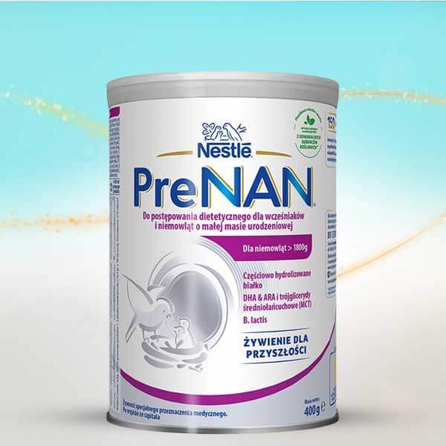 Nestle PreNAN, voor premature kinderen en baby's met een laag geboortegewicht vanaf 1800 g, 400 g