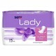 Seni Lady, solette urologiche, Super, 15 pz.