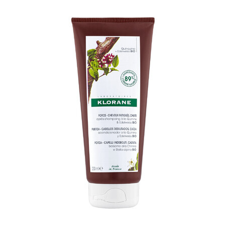 Klorane, balsam cu chinină și edelweiss organic, 200 ml 